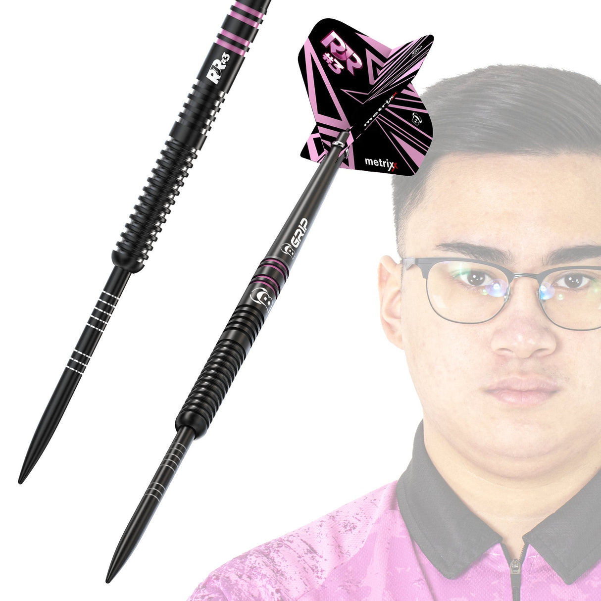 BULL'S Rusty-Jake Rodriguez - Steel Tip - 90% Tungsten - Black Titanium